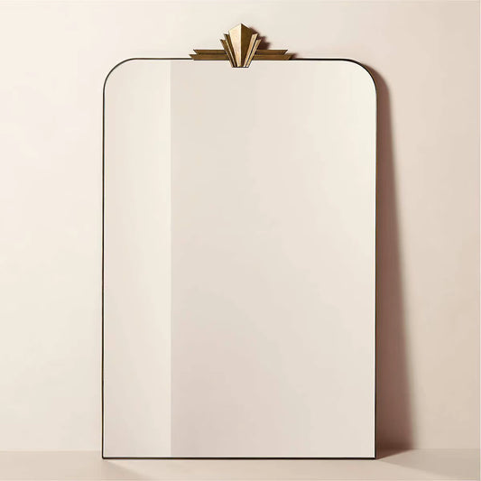 Carraway Accent Full Length Mirror in Brass